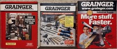 GRAINGER 1995 #386, 1996 Metalwork Supplies, 2000-1 #391 Catalogs, used