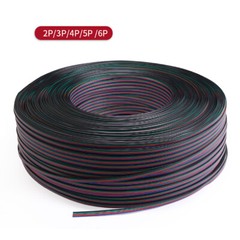 2P/3P/4P/5P/6P Flat Ribbon Cable 22AWG 20AWG 18AWG Electronic Extension Wire