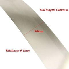 High Purity Silver Gray Pure Nickel Ni Metal Foil Plate Thin Sheet 0.1x30x1000mm