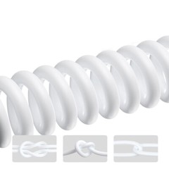 2 Core 0.3mm²-2.5mm² Pure Copper Flex Wire Electrical Cable PVC Insulation White