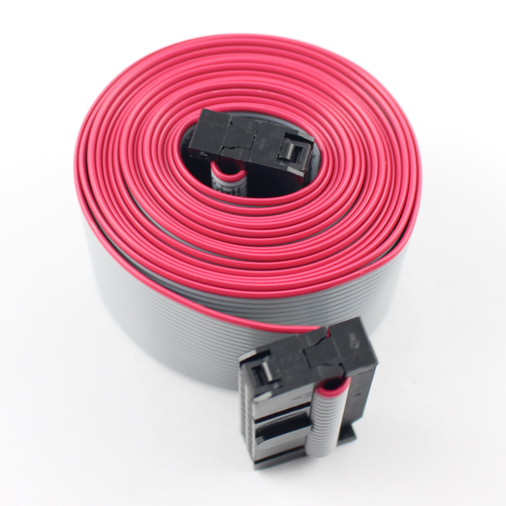 2.54mm Pitch IDC 20 Pin Wire F/F Connector Data Flat Ribbon Cable Length 150CM