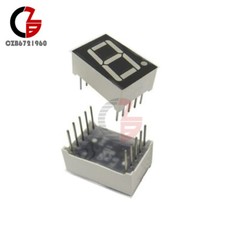 10PCS Common Anode 10-Pin 1 Bit 7 Segment 0.56″ Blue LED Display Digital Tube