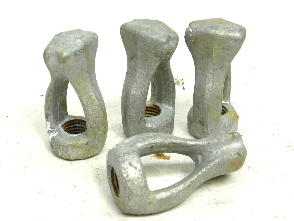 4 Pack – Allied Bolt & Chance 3/4″-10 SINGLE FORGED EYE NUT Galvanized Thimble