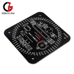 DIY DS1302 DC5V Rotating LED Electronic Digital Clock Learning Board With Shell