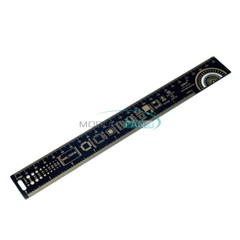 25cm Multifunctional PCB Ruler Measuring Tool Resistor Capacitor Chip IC 10 inch