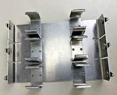 Keystone Electronics 201 Aluminum Battery Holder; Fits 6 D Batteries NEW