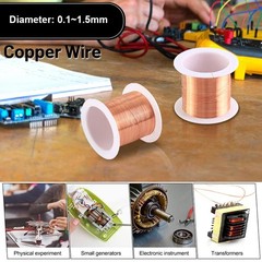 50g Magnet Wire Gauge 0.1~0.9mm Enameled Coppers Coil Winding