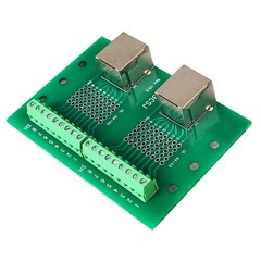 RJ45 Ethernet Connector Breakout Board Dual Network Port Input Screw Terminal❀