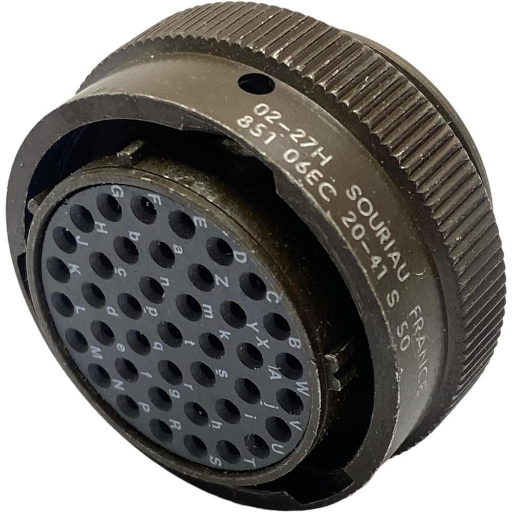 851-06EC20-41S50 Souriau Circular Mil Spec Connector No Cable Clamp Incuded