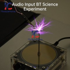 AC110-220V Dual Mode Music Tesla Coil Music Box Artificial Lightning Touchable