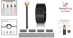 25FT 22 AWG 6 Conductor Electrical Wire Tinned Copper Outdoor LED Automotive