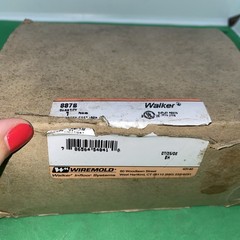 Wiremold 887B, Single Service, Metal, Fully Adjustable, Floor Box, 1pc