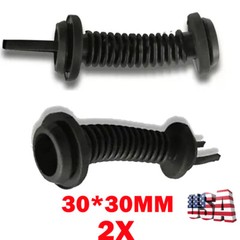 2 Pack 30*30mm Car Harness Wiring Door Tube Rubber Sleeve Dust-proof Tubes