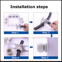 IP68 Waterproof Cable Gland Compression Junction M8~M63 PG7~PG63 G1/4~G1-1/4