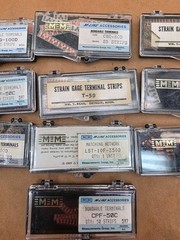 TEN PARTIAL BOXES NOS MICRO-MEASUREMENTS BONDED TERMINALS PART# IN PICTURES
