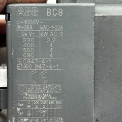 ABB BC9-30-10 CONTACTOR 24V COIL BC93010 1000V 26A ⭐