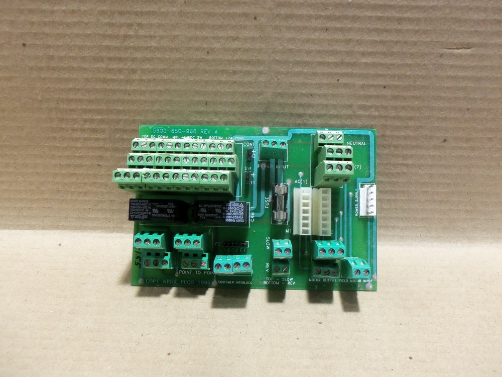 Peco 5900-850-960 Rev.A Driver Circuit Board Card