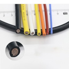 Extra Soft Flexible Silicone Wire Cable 0.08mm Tinned Copper 2/4/6/7/8/10~30 AWG