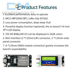 HelTec AutoMation Node T114 LoRa Development Board nRF52840 SX1262 Module Type-C