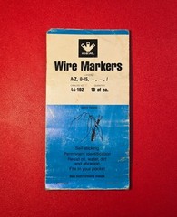 VTG Ideal 44-102 Wire Marker Booklet Legend A-Z 0-15 ,+,-/ USA Partially Used