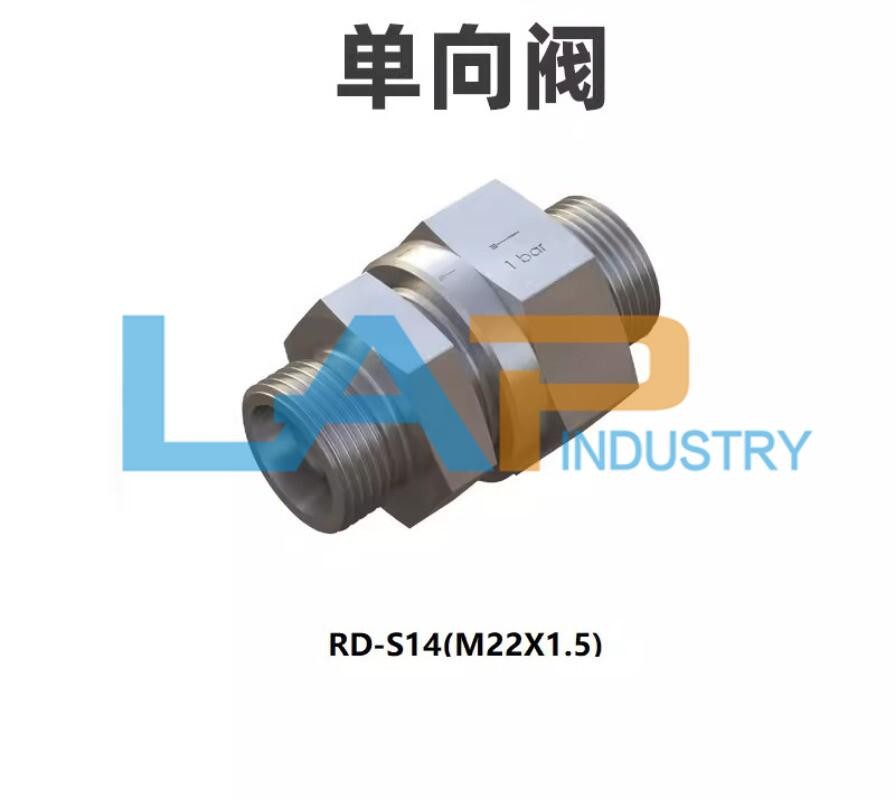 1PCS NEW FIT FOR RD type hydraulic one-way valve RD-S14 M22*1.5