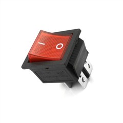 2Pcs Red Lamp 4 Pin On/Off 2 Position Dpst Rocker Switch 16A/250V KCD4-201 cz