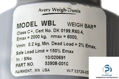 AVERY WEIGH-TRONIX WBL MAX 2000 KG SHEAR BEAM LOAD CELL-53908-001C