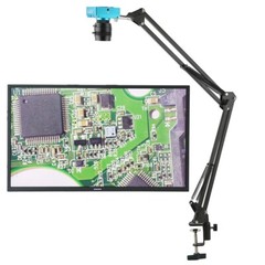 55MP 4K HDMI Industrial Laboratory Video Digital Microscope Camera 130X Zoom