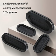 Oval Blanking Blind Rubber Wiring Grommet Dual Sided Closed Cable Hole Plug Bung