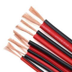 Red Black 2 Core Parallel LED Speaker Cable Wire Pure Copper Wire 0.3mm² -2.5mm²