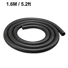1.6 M 16×20 mm PP Flexible Corrugated Conduit Tube for Garden,Office Black
