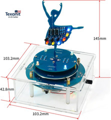 DIY Rotating Led Ballet Girl Music Box Soldering Practice Kit- Electronic STEM K