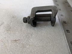 3/8 in Malleable Iron Beam Clamp C-Clamp Threaded Rod Hanger Steel Construction