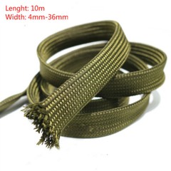 10m Expandable Braided Sleeving Wire Sleeve Nylon Cable Cord Protector Quality