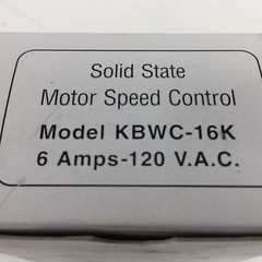 KB Electronics H9001C Solid State Motor Speed Control KBWC-16K 6A 120VAC