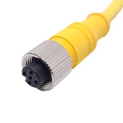 Mencom MDCP-5FP-10M Cordset, M12 5-Pin Female to Flying Leads, 10m Length