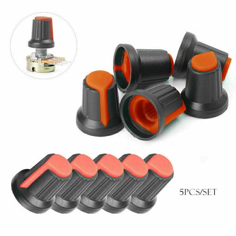 Potentiometer Switch Knob Cap Hole Dia 6mm Volume Control Rotary Knob Cap Cover