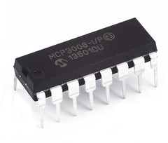 5PCS Microchip MCP3008-I/P MCP3008 8-Channel 10-Bit A/D Converters SPI New IC