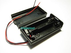 10pcs New 2.4V 3V 2 X AAA Battery Holder Box Case w/Wire Switch ON/OFF