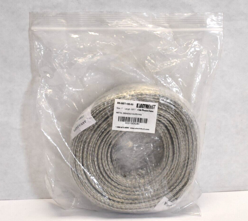 Electriduct 1″ Tinned Copper Metal Braided Sleeving Shielding Wire Mesh