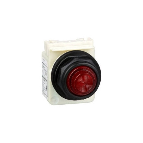 Square D 9001SKP1R31, 30 MM, Red, Pushbutton Pilot Light, 1 pc