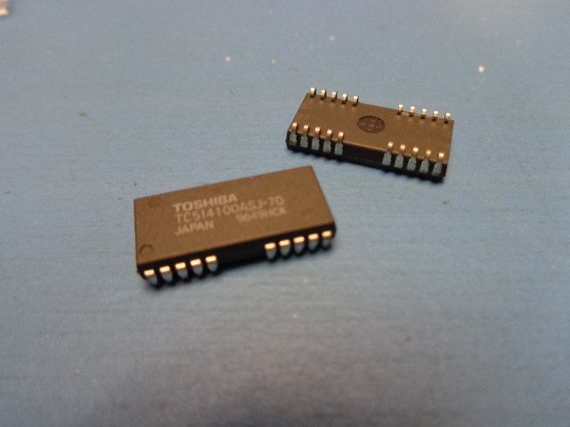 (4) TC514100ASJ-70 4MEG 4Mx1 70NS 26/20 PIN SOJ FPM DRAM DYNAMIC RAM NEW