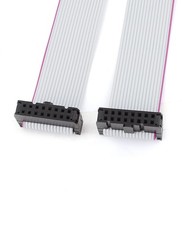 1Pcs 2.54mm Pitch IDC 16 Pin Dual Female Connector Flat Ribbon Cable Wire
