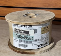 Southwire 300 ft. Tan 24/4 Solid CU CAT5e CMR-CMX Indoor/Outdoor Data Cable