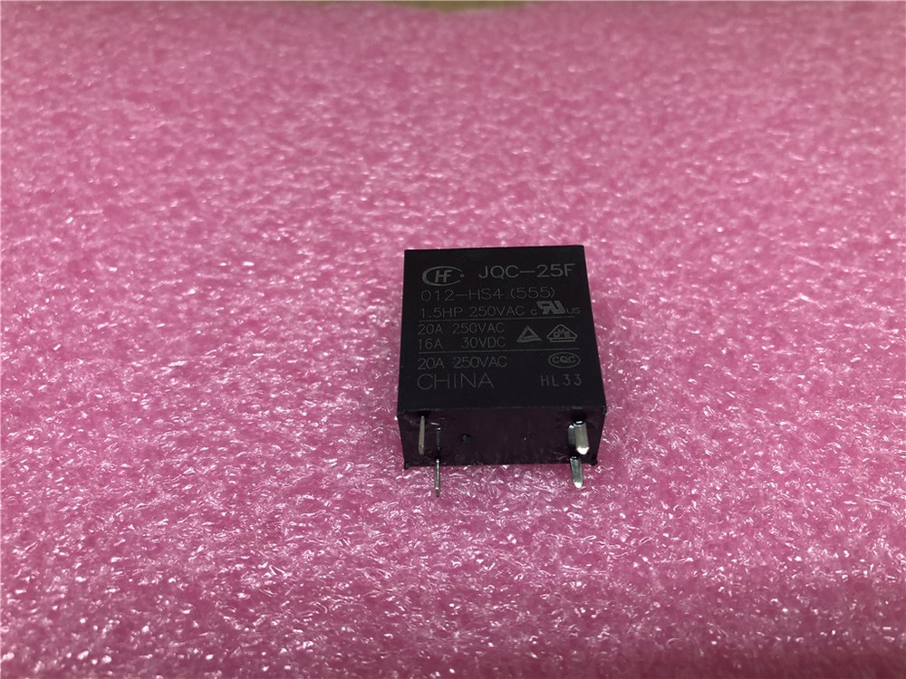 5PCS HF25F/012-H JQC-25F/012-H Miniature High Power Relay 20A 12VDC
