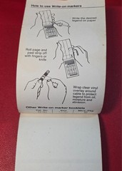 VTG Ideal 44-102 Wire Marker Booklet Legend A-Z 0-15 ,+,-/ USA Partially Used