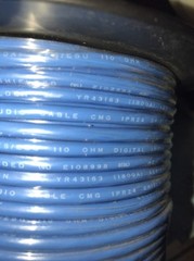 Belden 1800 / 100 foot roll 1pr 24ga Black Shielded Digital Audio Cable USA mfg