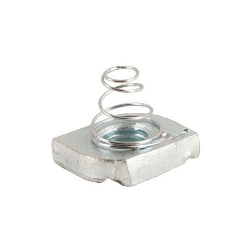Fastenal 48611, 1/2″-13 TPI, Zinc Plated Steel, Short Spring, Channel Nut, 1 pc