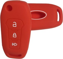 3-Button Remote Key Fob Cover Protector for 2016-2024 Model Year, C Color: Red