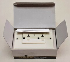LEVITON 5380-I Surge Suppression Receptacle – IVORY – New in Box